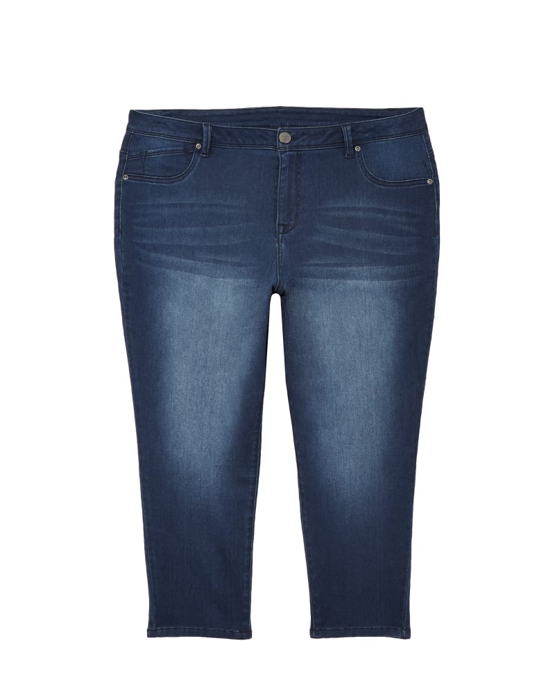 Front of plus size Jardine Denim Capri by Meri Skye | Dia&Co | dia_product_style_image_id:121748